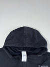 Reebok Full-Zip Hoodie – Black with Piped Sleeves (XL)