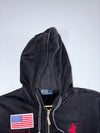 Polo Ralph Lauren USA Flag Big Pony Zip Hoodie Embroidered logo (S)
