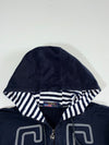 GS B-Enken Navy Striped-Hood Full Zip Hoodie (L)