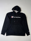 Champion Black Script Logo Hoodie (XL)