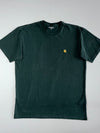 Carhartt WIP Chase Logo Tee  Forest Green (L)