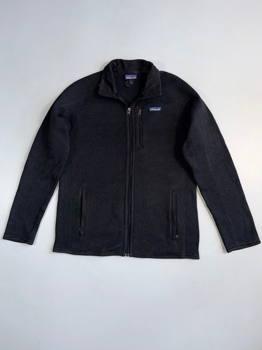 !      Patagonia Classic Black Full Zip Fleece Jacket RARE (M)