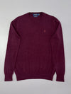 Polo Ralph Lauren Burgundy Merino Wool Crewneck Sweater – (S)