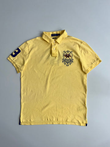 Polo Ralph Lauren Yellow Crest Polo Shirt (L)