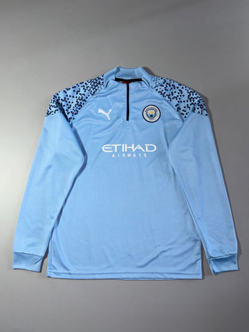 Puma x Manchester City Sky Blue Quarter Zip Training Top (L)