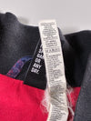 Adidas | Navy Red Abstract Print Satin Bomber Jacket | (S)