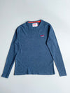 Superdry Vintage Orange Label Long Sleeve Tee – Heather Navy(L)