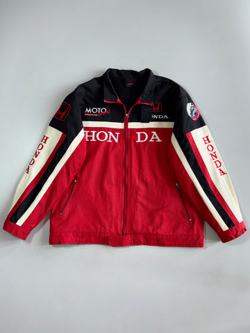 Vintage Honda Motorsports Premium Racing Jacket Fully Embroidered (L)