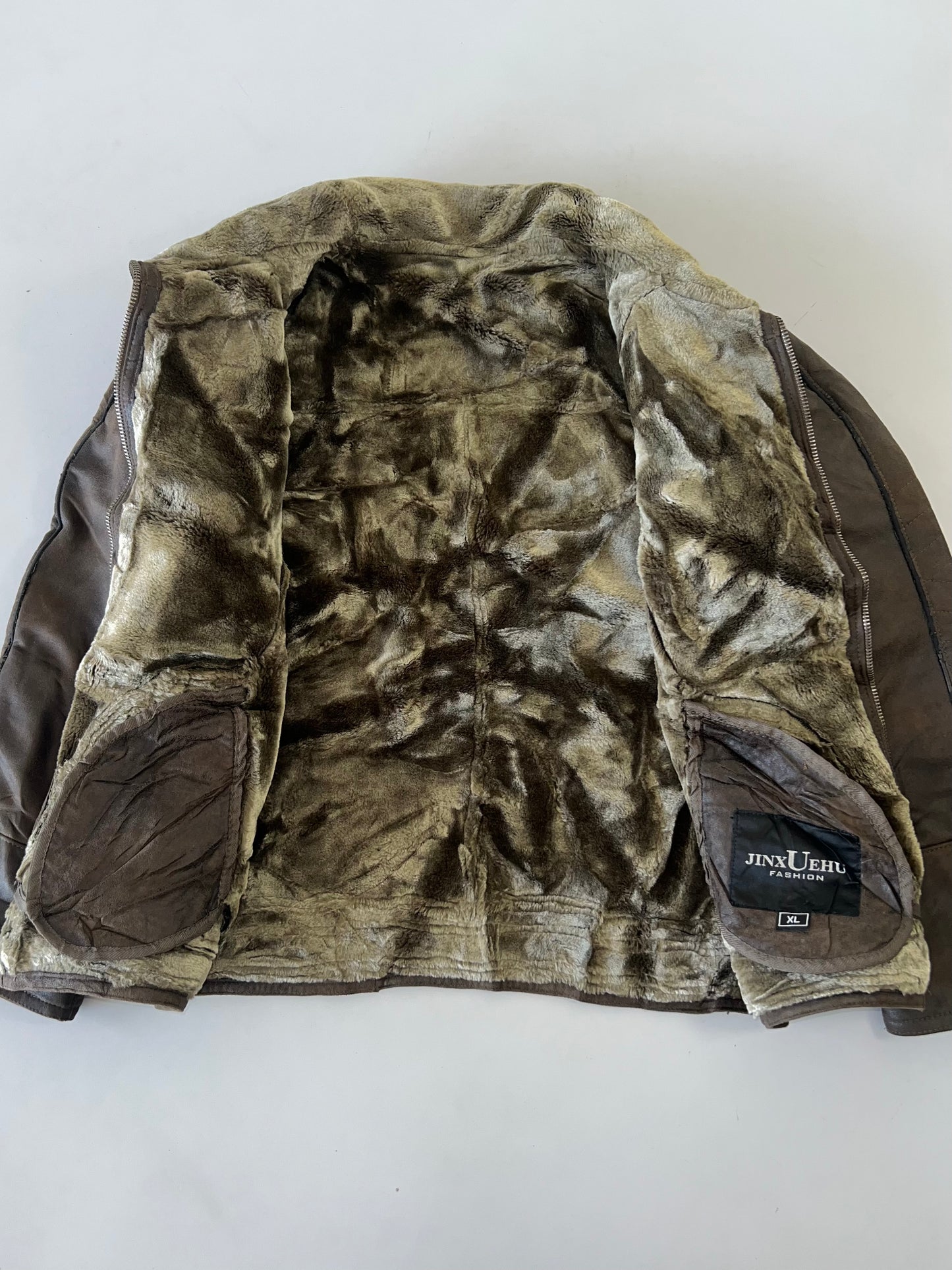 !                                                                                                                                                                                   Ultra Premium Original Leather Jacket Premium wool inside (RARE) (XL)