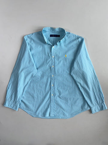 Ralph Lauren Blue Gingham Check Shirt(3Xl)