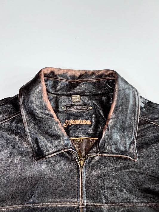 S.J John Bay Premium Original Heavy Leather Jacket (2XL)