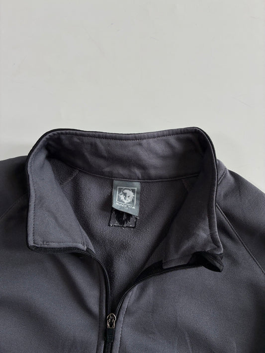 Black Yak Grey & Black Half-Zip Fleece(L)