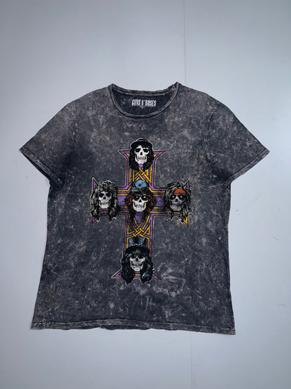 !                                                                     Guns & Roses Original Vintage Acid wash tee (XL/2XL)