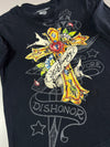 Ed Hardy Black Graphic Long-Sleeve T-Shirt (M)