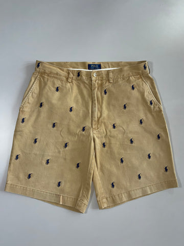 Polo Ralph Lauren All-Over Pony Embroidered Chino Shorts(W:34 |L:19)