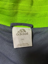 Adidas | Navy 3-Stripe Neon Green Track Jacket (XL)