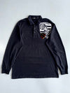 Eden Paulo x Porsche Crest Long Sleeve Polo Black (L)