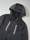Vintage Black Yak Charcoal Hooded Zip-Up Jacket (XS)