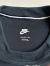 Nike Oversized Swoosh Graphic Black Long-Sleeve T-Shirt(M)