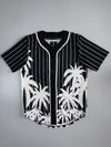 Rebel Minds Palm Tree Baseball Jersey – Black/White (L)