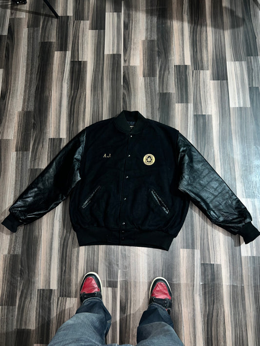 ZUltra Premier Leather Sleeve Varsity Jacket (L/XL)