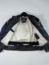Alpinestars Blue & Black Genuine Leather Moto Racing Jacket Padded (M)