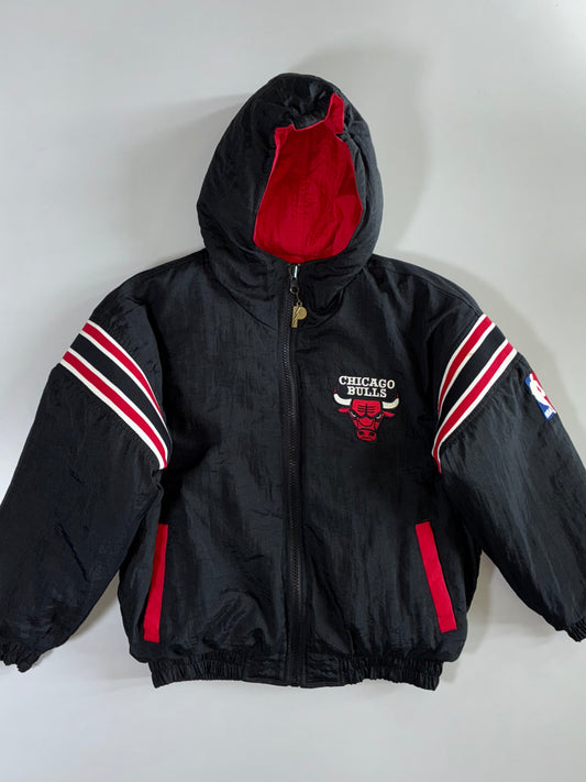 Starter | Chicago Bulls NBA | Hooded Puffer Jacket (S/M)