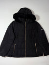 Calvin Klein Faux Fur Hooded Quilted Puffer Jacket – Black (2XL)