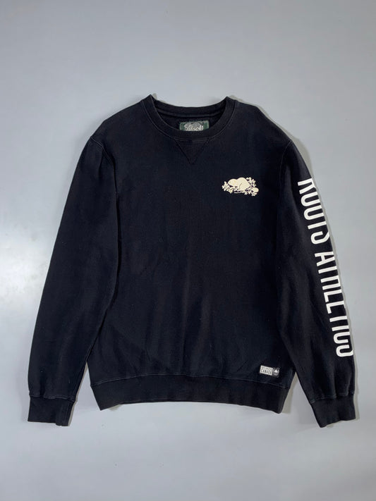 Roots | Athletics Crewneck Sweatshirt Black | (M)