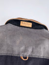 Vintage Marlboro Classics  Original Hard Canvas Trucker Jacket with Genuine Leather Collar & Plaid Flannel Lining (XL)