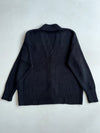 AMI Paris Ami de Coeur Black Knit Cardigan (L)