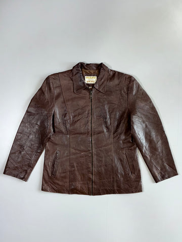 Pepe Premium Original Leather Jacket Womens (M)