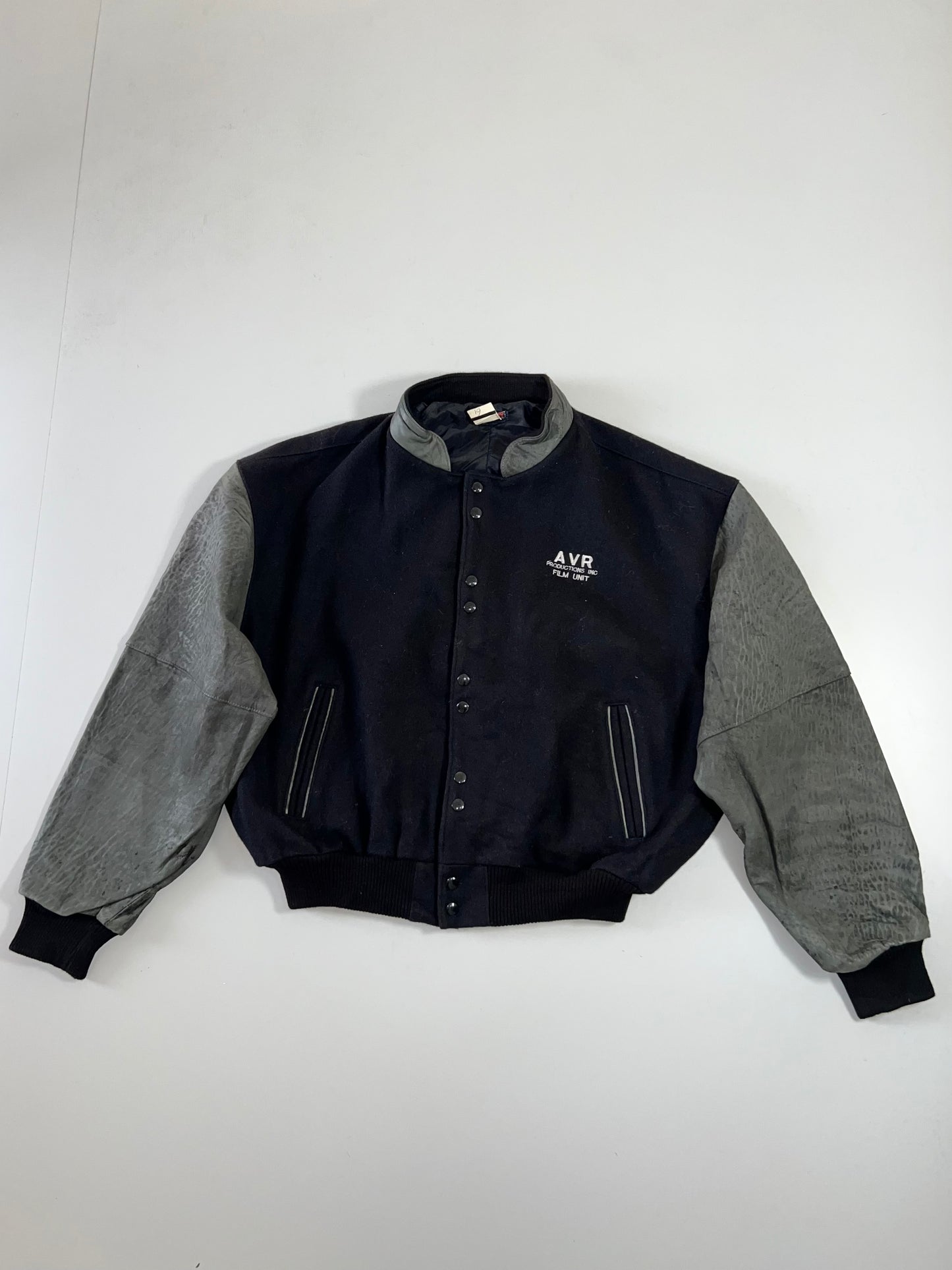 Z Baycity Original Leather Sleeves Varsity Jacket (XL)