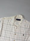 Ralph Lauren Windowpane Check Short Sleeve Shirt Off-White (M/L)