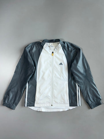 Vintage Adidas 3-Stripe Colourblock Windbreaker Jacket (M)