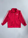 Adidas Trefoil Track Jacket | Red White | Vintage 90s (M)