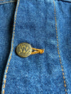 Marlboro Country Store Leather-Collar Denim Trucker Jacket (L)