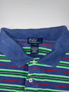 Polo Ralph Lauren Striped Polo Shirt Navy Green Red Youth (M)