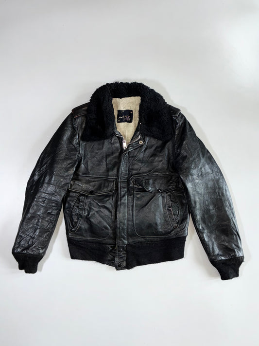 Lesco Premium Original Pure Leather Jacket (Fur Inside) (S)