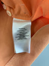 Ralph Lauren Short Sleeve Button-Up Shirt Blue Pony Logo Custom Fit Peach Orange (XL/2XL)