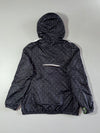 Adidas Black Triangle Print Hooded Windbreaker Jacket (S)