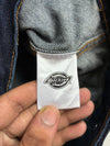 Dickies Raw Indigo Denim Trucker Jacket – Leather Patch (S)