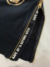 Aape by A Bathing Ape Gold Foil Flag Sweatshirt with Side Zips – Black (S)