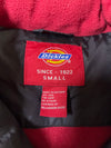 Dickies Since 1922 Padded Fleece-Lined Puffer Vest – Black/Red (S)