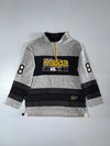 Kappa Colorblock Mesh Panel Pullover “Like No Other” Grey/Black, Size (L)