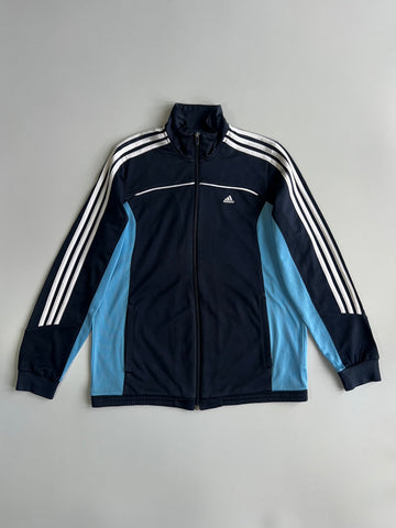 Adidas 3-Stripe Navy/Sky Blue Track Jacket (M)