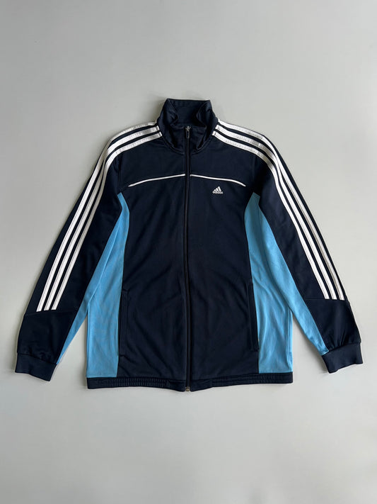 Adidas 3-Stripe Navy/Sky Blue Track Jacket (M)
