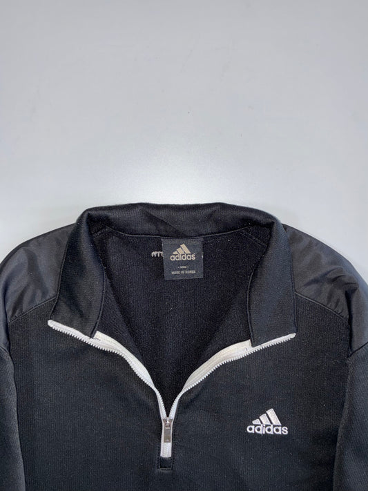 Adidas | 1/4 Zip Fleece Pullover | Black (M)