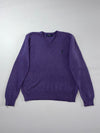 Polo Ralph Lauren Purple V-Neck Sweater (XL)