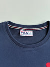 Fila Navy Big F Logo Crewneck Sweatshirt (2XL)